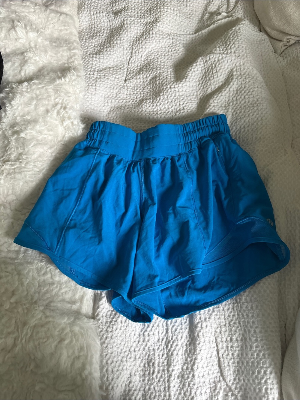 lululemon athletica Bright Blue Women's Athletic Shorts - Picture 2 of 2